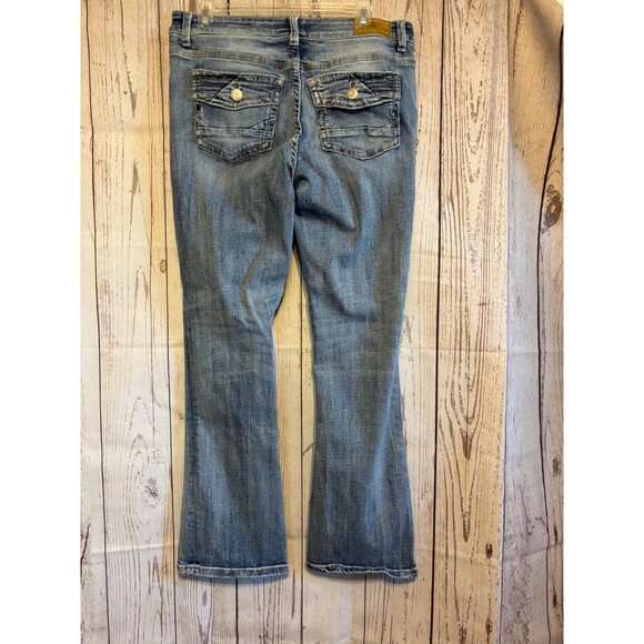 Day Trip Virgo Bootcut Denim Stretch Five Pocket Jeans Size 30 - Picture 3 of 8